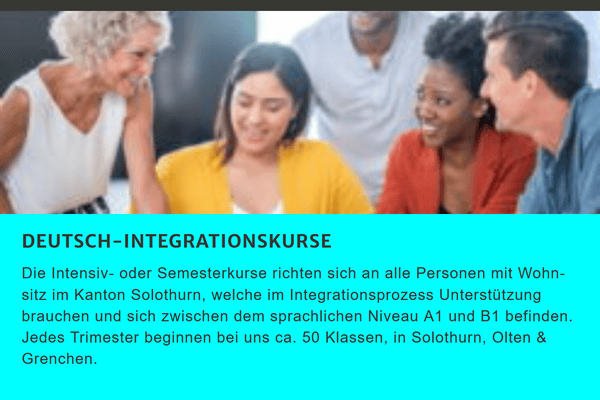 Deutsch Integrationskurs Intensiv kursfür  Roggliswil