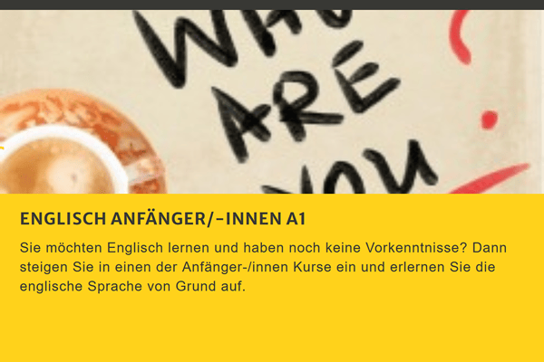 Englisch Anfaenger Kurs A1für  Langenthal