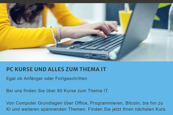 PC Kurse IT Schulung für  Beinwil
