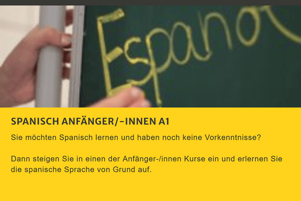 Spanisch Anfaenger kurs in der Nähe von 4416 Bubendorf